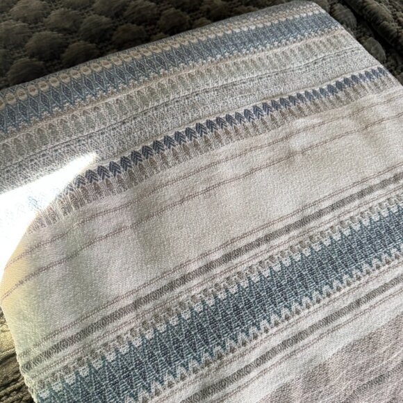 Coyuchi Lost Coast Organic King/Cal King Size Duvet Cover Color Marine with Gray - Picture 7 of 11